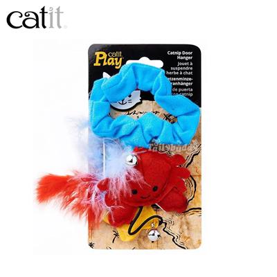 Catit Play Pirates Door Hanger with Catnip - Crab and Star